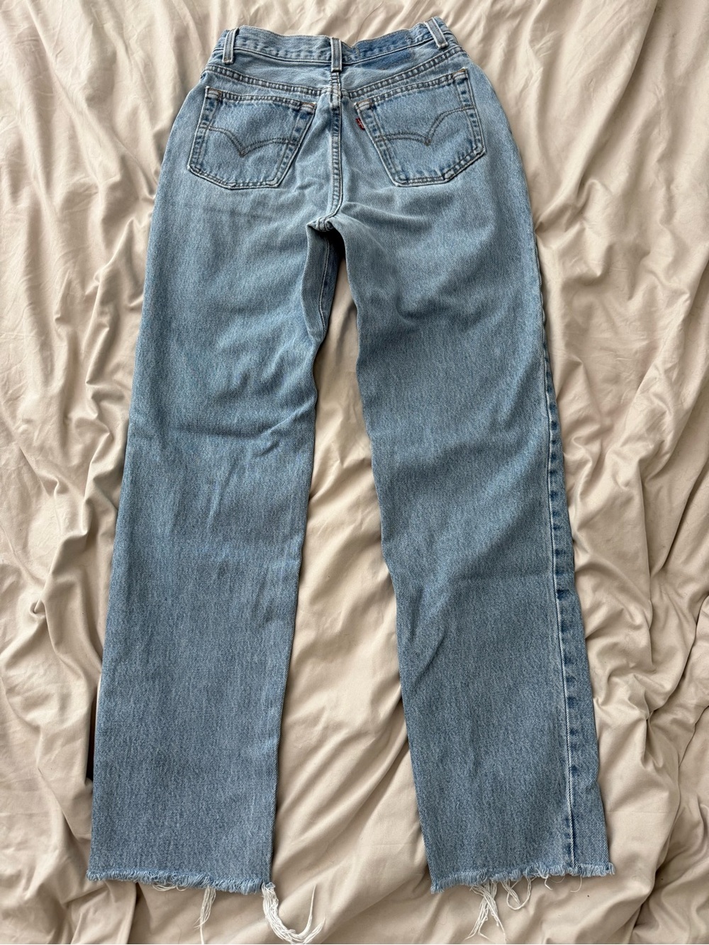 Vintage 90s Levis 501 Womens High Waisted Jeans USA 18501 Light Wash 26x28